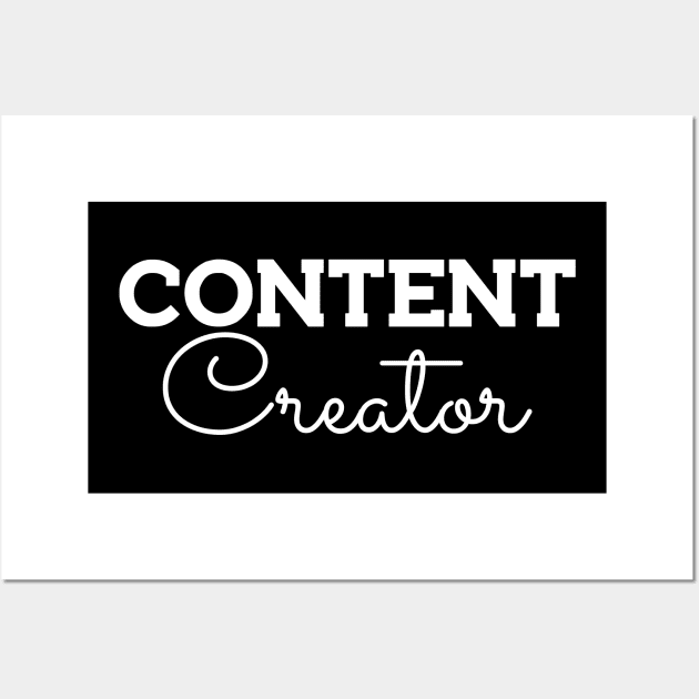 Content Creator Wall Art by KC Happy Shop